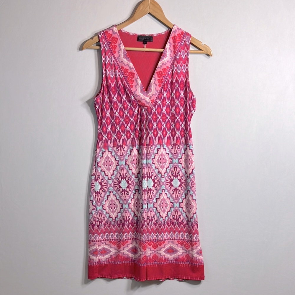 Hale Bob Geometric Sleeveless V-neck Dress size XS